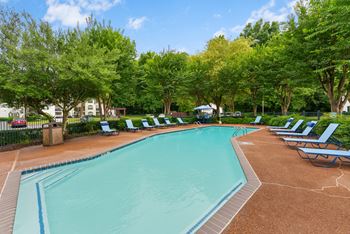 Two sparkling outdoor pools